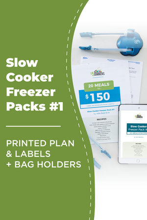 Slow Cooker Freezer Packs #1: DIGITAL & PRINTED PDF + BAG HOLDERS - Erin Chase Store