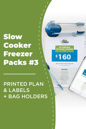 Slow Cooker Freezer Packs #3: DIGITAL & PRINTED PDF + BAG HOLDERS - Erin Chase Store