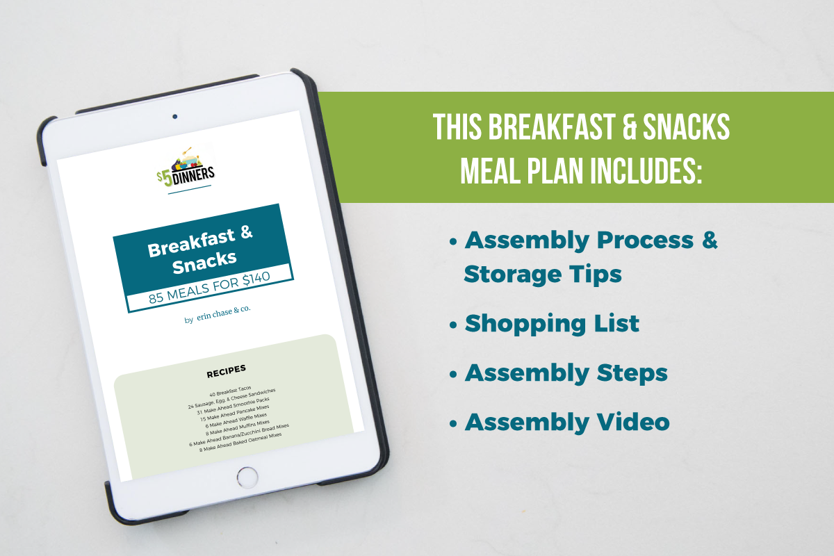 Breakfasts & Snacks: DIGITAL PDF - Erin Chase Store