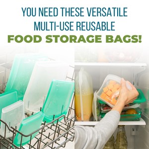 Reusable Food Storage Bag, Clear - Half Gallon - Erin Chase Store