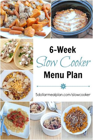 6-Week Slow Cooker Menu Plan - Erin Chase Store