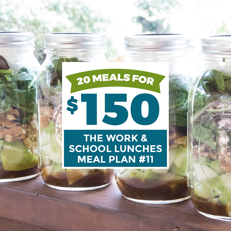 20 Meals for $150 - Work & School Lunches - Erin Chase Store