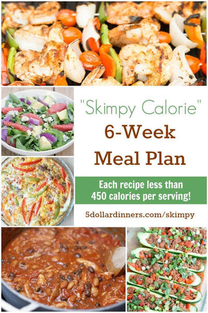 6-Week "Skimpy Calorie" Meal Plan - Erin Chase Store