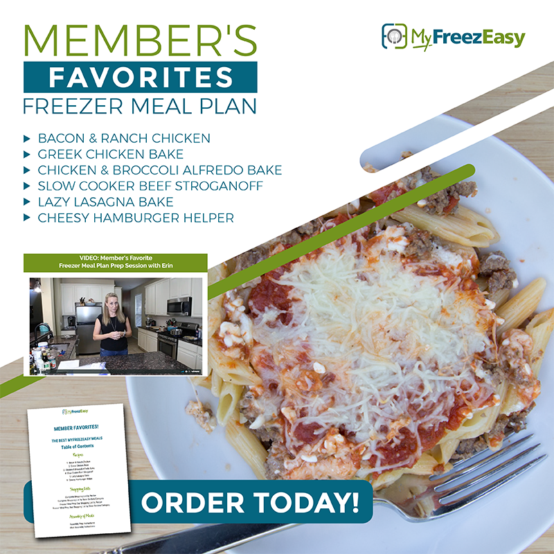 Member Favorites Meal Plan PDF - Erin Chase Store