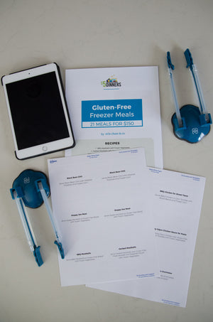 Gluten-Free Freezer Meals: DIGITAL & PRINTED PDF + BAG HOLDERS - Erin Chase Store
