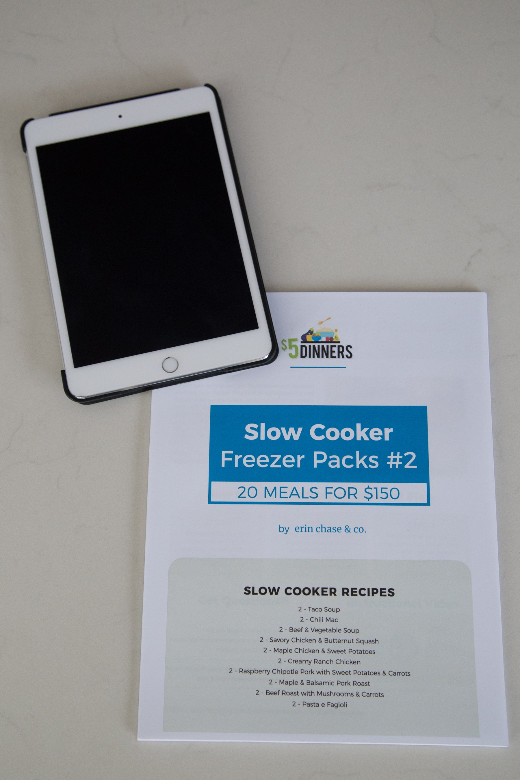 Slow Cooker Freezer Packs #2: DIGITAL PDF - Erin Chase Store
