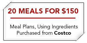 20 Meals for $150 - Meal Plan Downloads