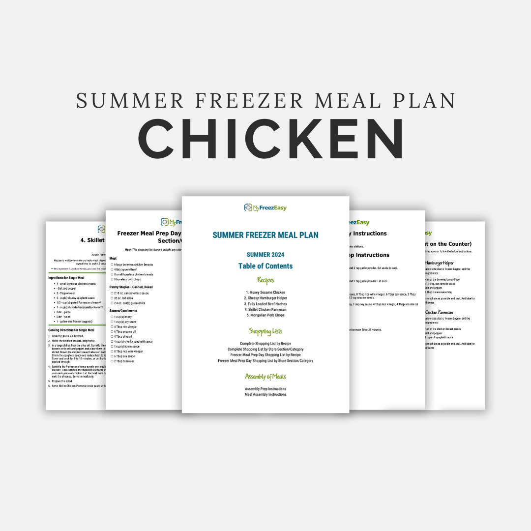 Summer Meal Plan PDF: ALL CHICKEN
