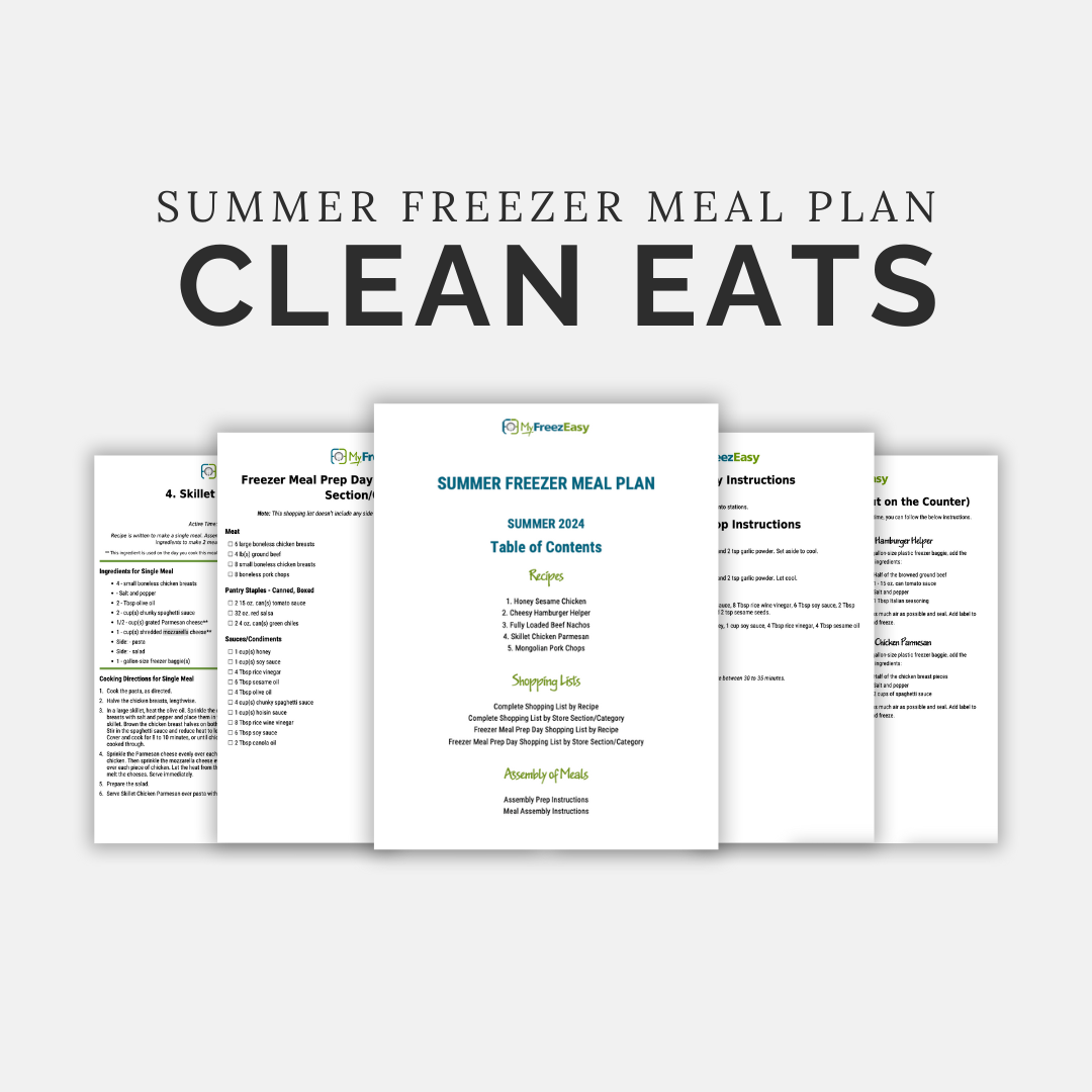 Summer Meal Plan PDF: CLEAN EATS