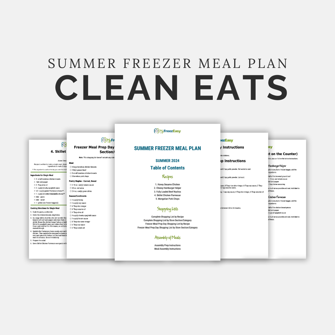 Summer Meal Plan PDF: CLEAN EATS - Erin Chase Store