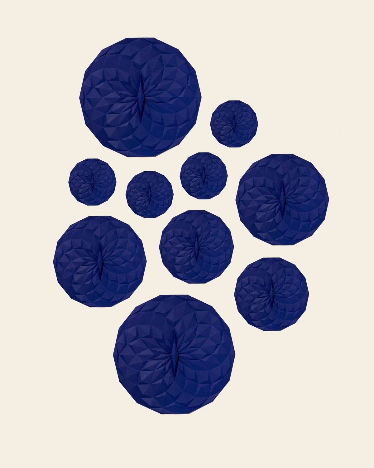 Silicone Suction Lids 10 pack Navy
