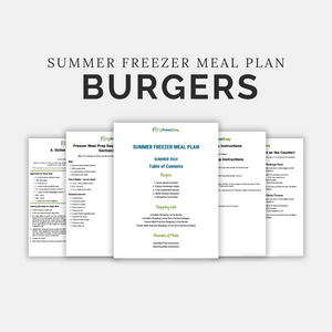 Summer Meal Plan PDF: TOP 5 BURGER RECIPES