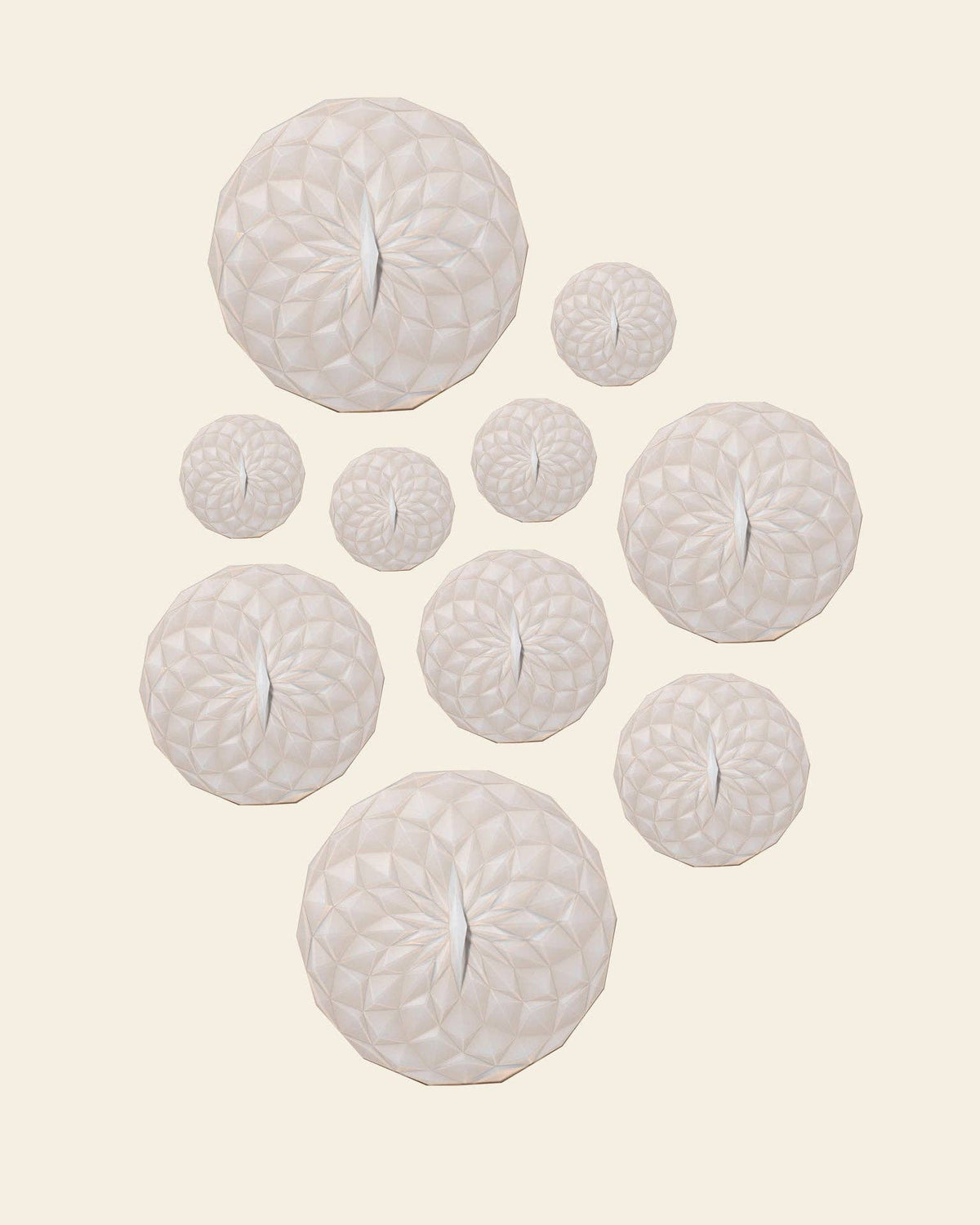 Silicone Suction Lids 10 pack Pearl
