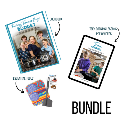 BUNDLE: Feeding Teenage Boys on a Budget Cookbook + Teen Cuisine - Erin Chase Store