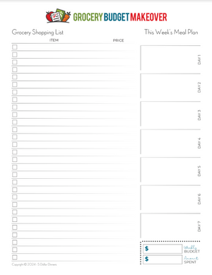 PDF: Printable Meal Planner & Trackers