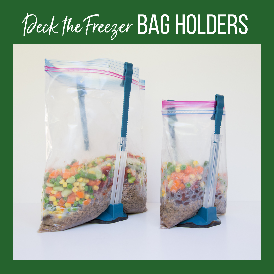 DECK THE FREEZER: 2 Freezer Meal Bag Stands