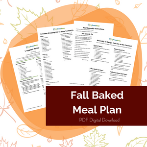 PDF: Fall Baked Meal Plan