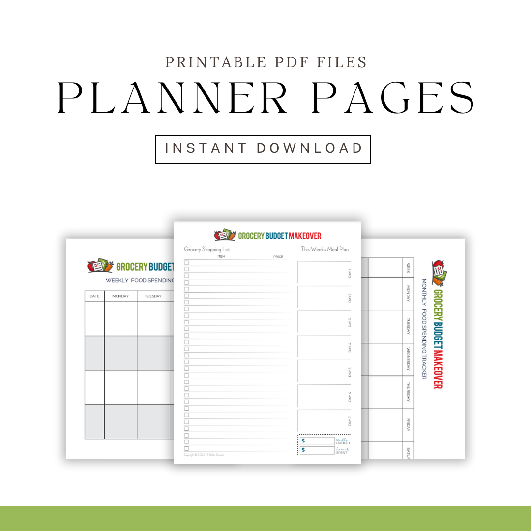 PDF: Printable Meal Planner & Trackers