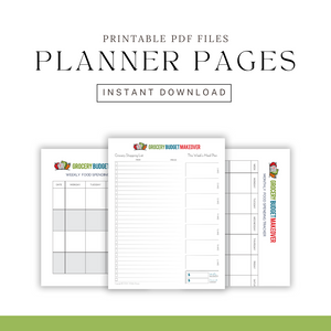 PDF: Printable Meal Planner & Trackers