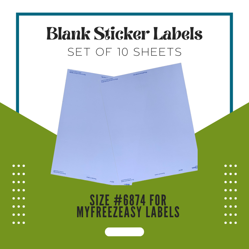 Sticker Labels - Blank, Set of 10 Sheets - Erin Chase Store
