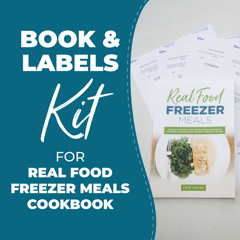 Book &amp; Labels Kit for Real Food Freezer Meals - Erin Chase Store