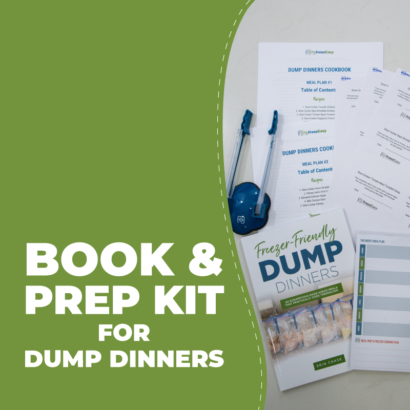 Book &amp; Prep Kit for Dump Dinners Freezer Meals - Erin Chase Store