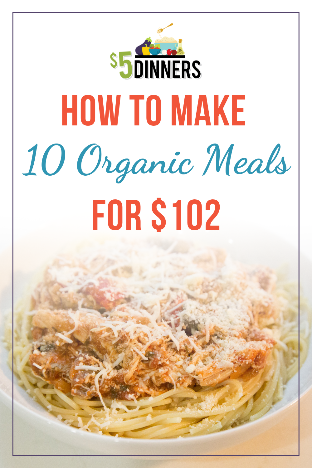 10 Meals for $102 - The All Organic Meals Plan - Erin Chase Store