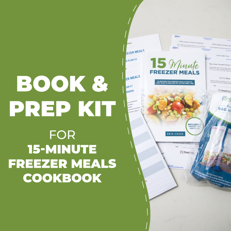 Book &amp; Prep Kit for 15-Minute Freezer Meals - Erin Chase Store