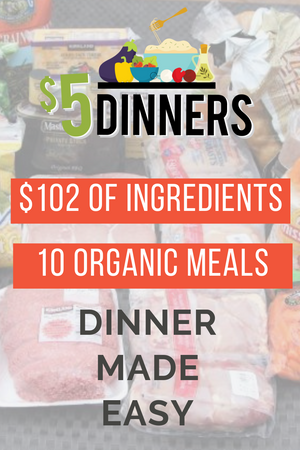 organic meal plan for 10 meals for $102