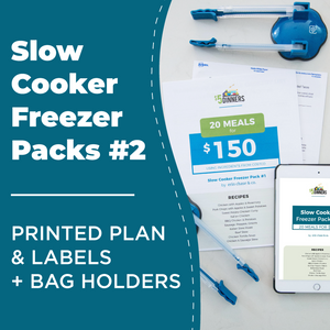 Slow Cooker Freezer Pack #2: DIGITAL & PRINTED PDF + BAG HOLDERS