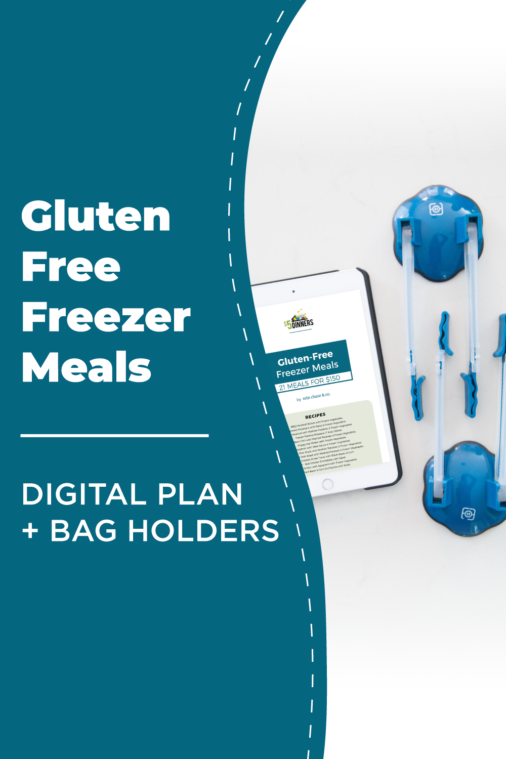 Gluten-Free Freezer Meals: PDF + BAG HOLDERS - Erin Chase Store