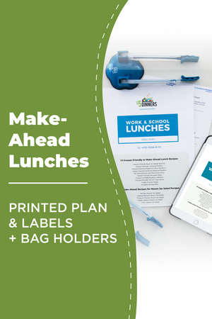 Work & School Lunches: DIGITAL & PRINTED PDF + BAG HOLDERS