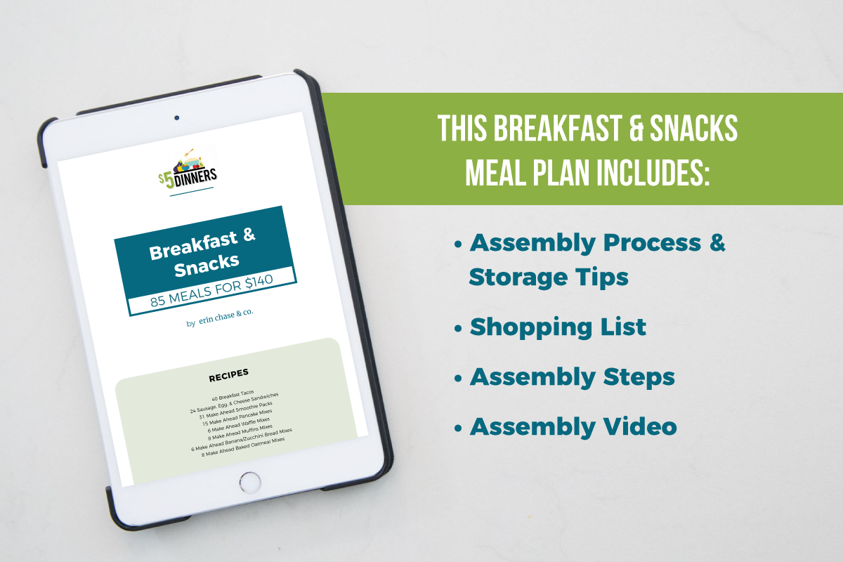 Breakfasts &amp; Snacks: DIGITAL PDF - Erin Chase Store