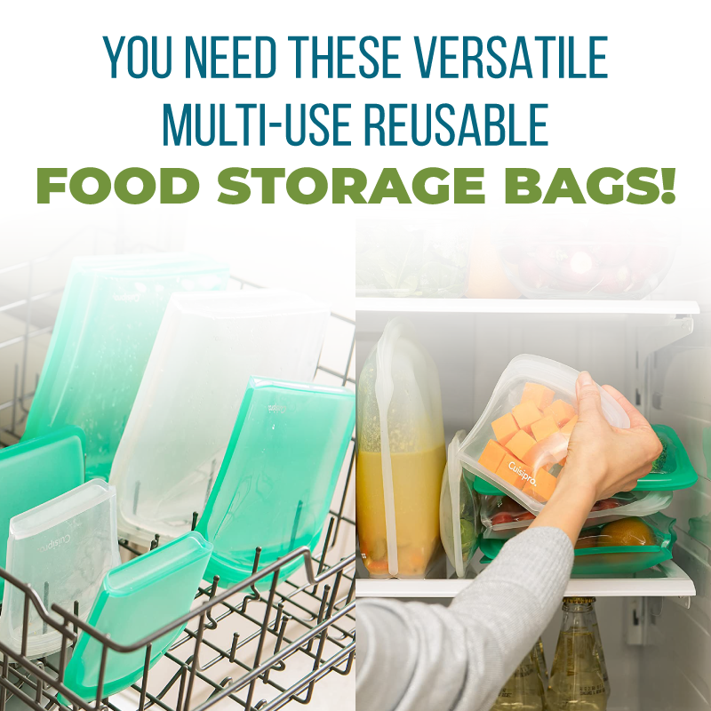 Reusable Food Storage Bag Clear Half Gallon Erin Chase Store