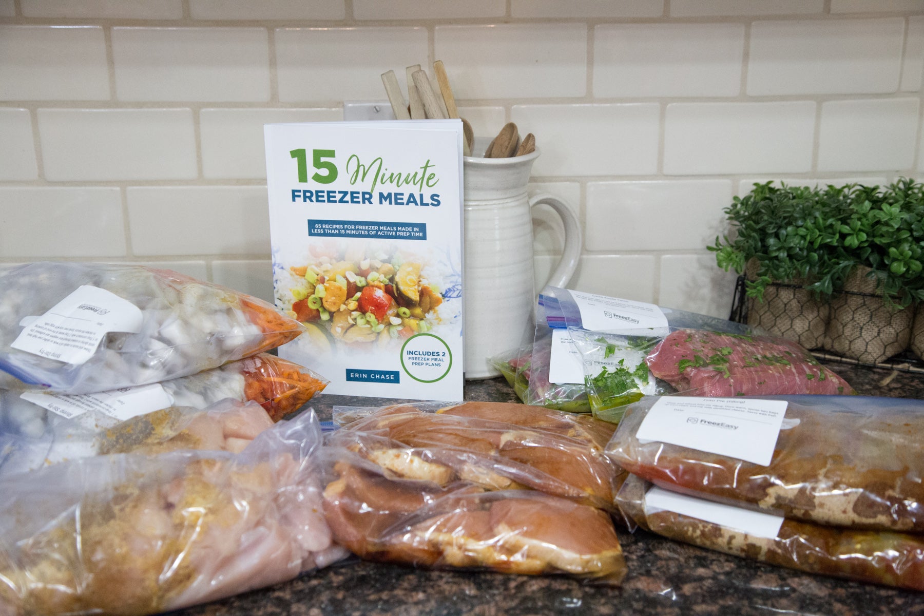 Cookbook: 15-Minute Freezer Meals - prep photos