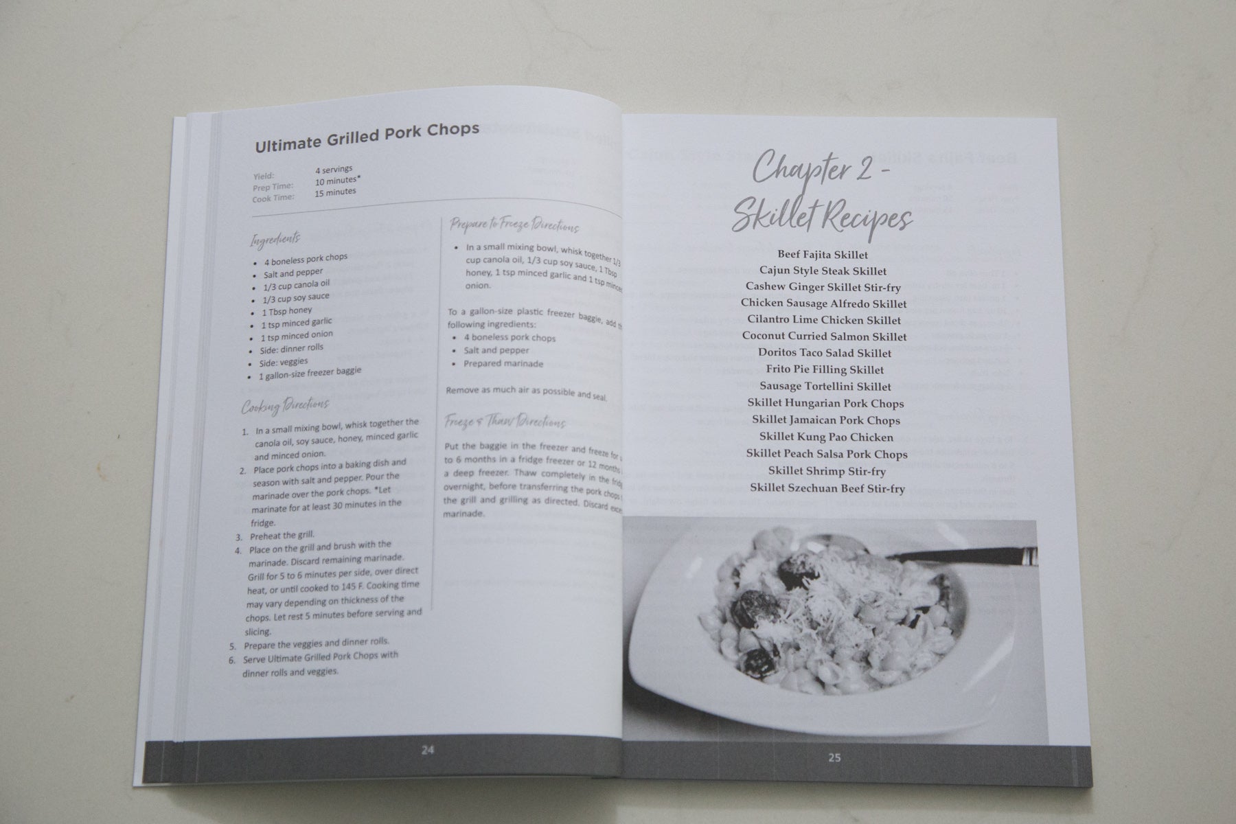 Cookbook: 15-Minute Freezer Meals - interior photos