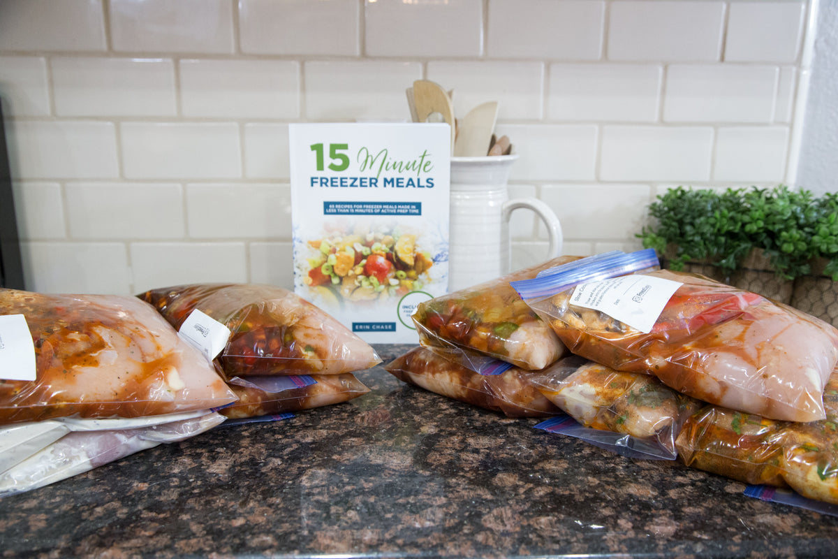 Book & Labels Kit for 15-Minute Freezer Meals - Erin Chase Store