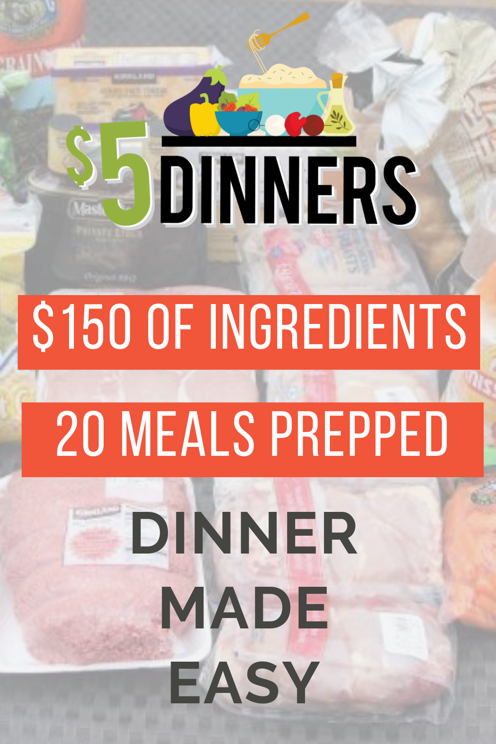 20 Meals for $150 - Meal Plan #2 - Erin Chase Store