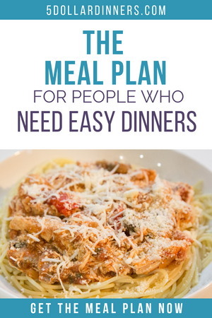 the meal plan for people who need easy dinners