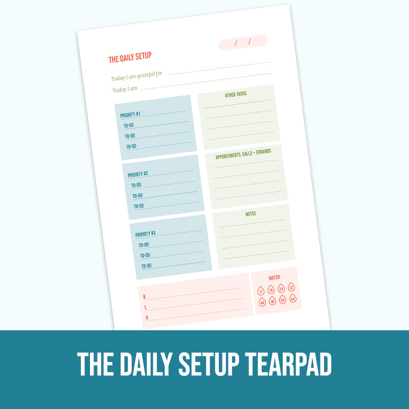Daily Setup Tearpad - Erin Chase Store