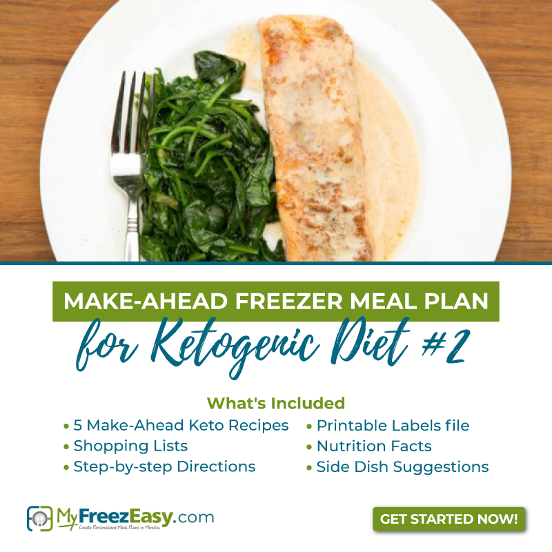 Make-Ahead Freezer Meal Plan for Ketogenic Diet #2