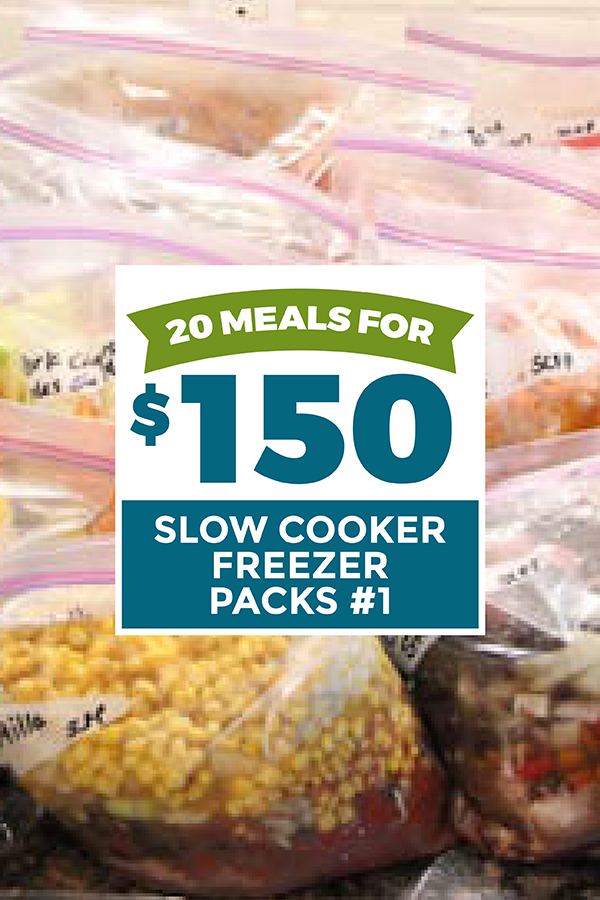 20 Gluten Free Slow Cooker Freezer Packs For $150
