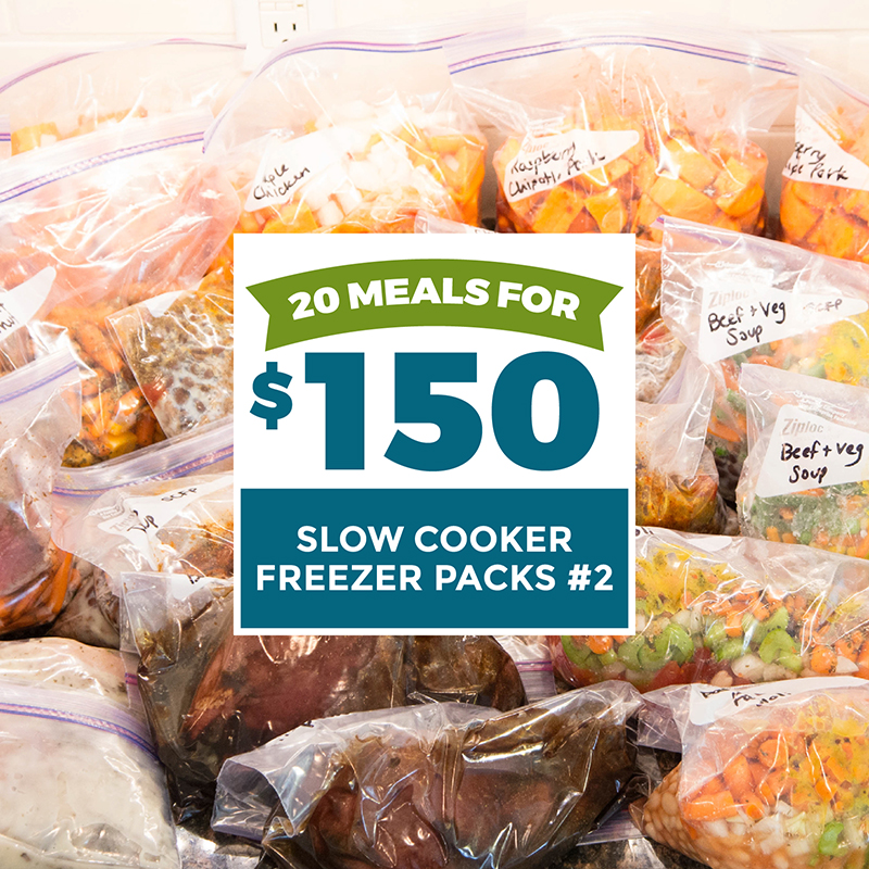 20 Meals for $150 - Slow Cooker Freezer Packs #2 - Erin Chase Store