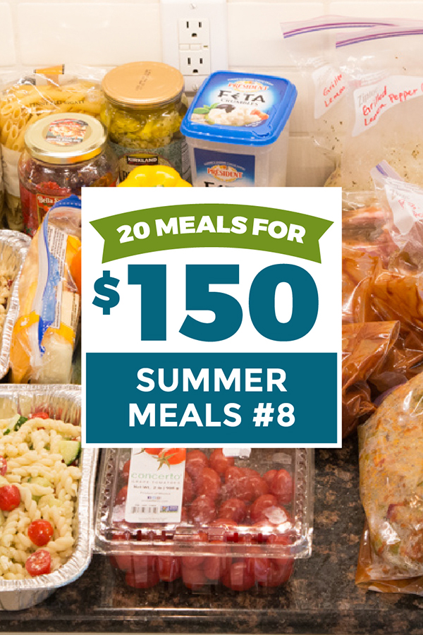 20 Meals for $150 - Summer Meals - Erin Chase Store