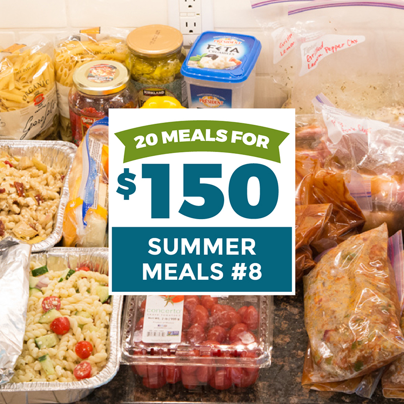 20 Meals for $150 - Summer Meals - Erin Chase Store