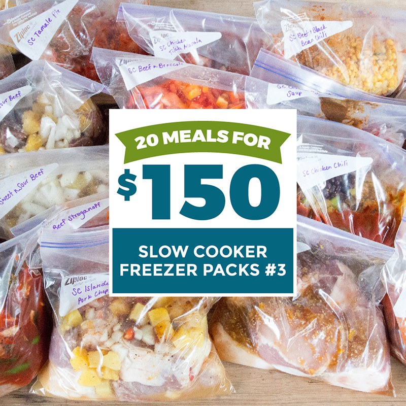 20 Meals for $150 - Slow Cooker Freezer Packs #3