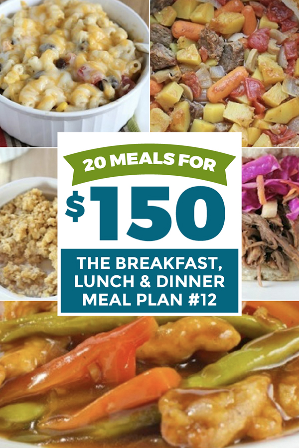 20 Meals for $150 - The Breakfast, Lunch, Dinner Plan - Erin Chase Store
