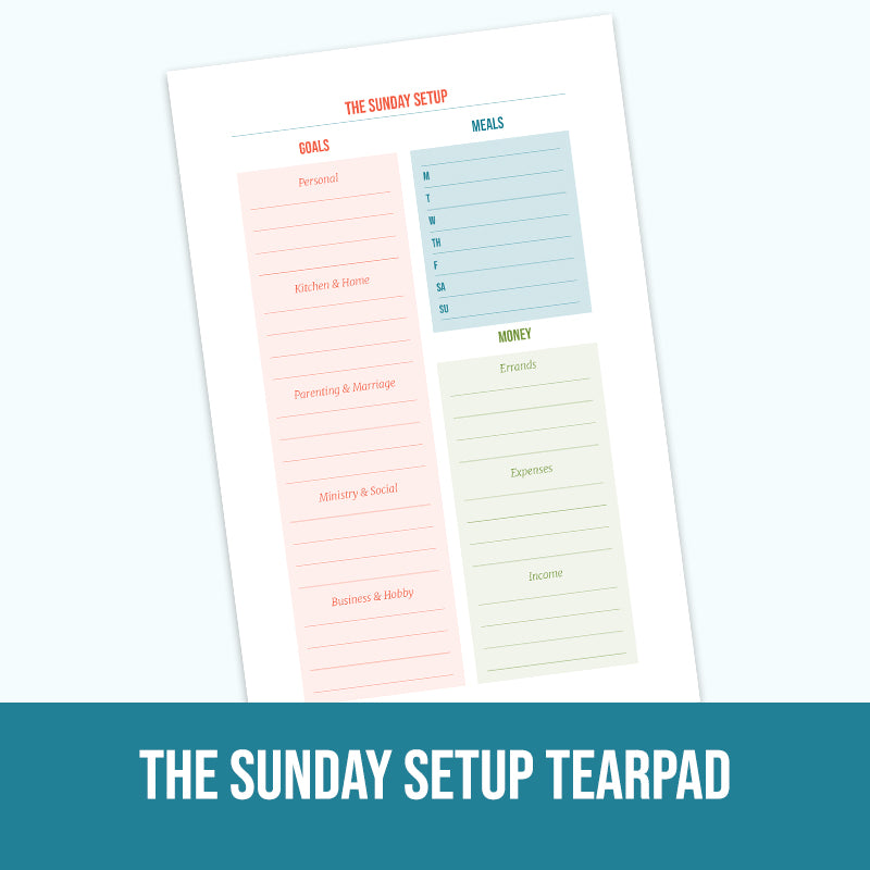 Sunday Setup Tearpad - Erin Chase Store