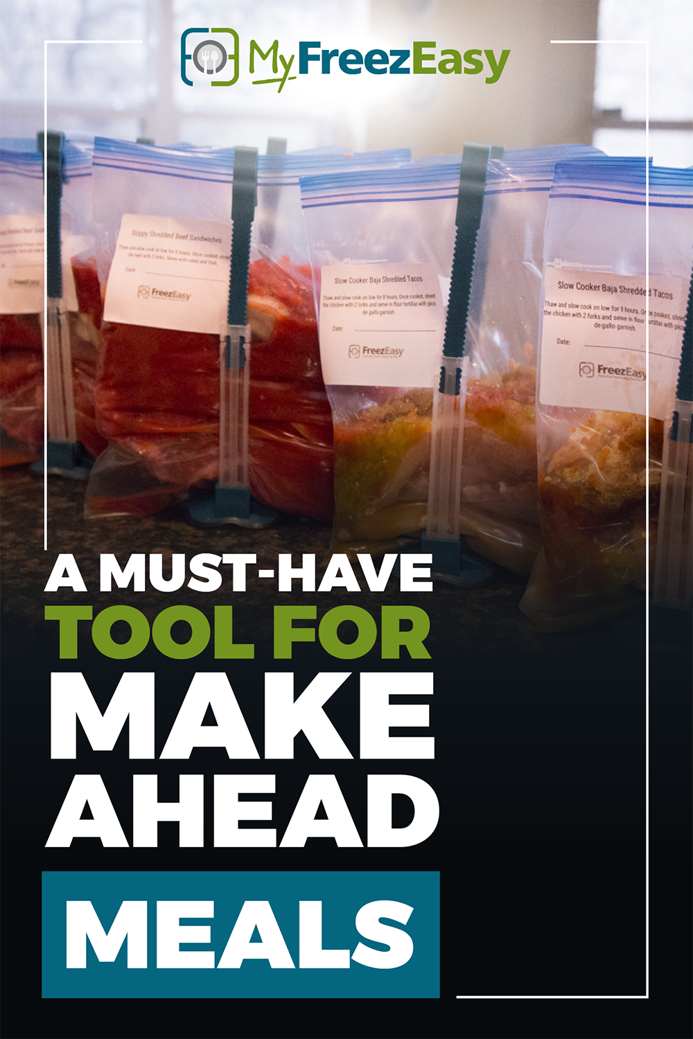 Freezer Meal Bag Stands (Set of 2) - Erin Chase Store