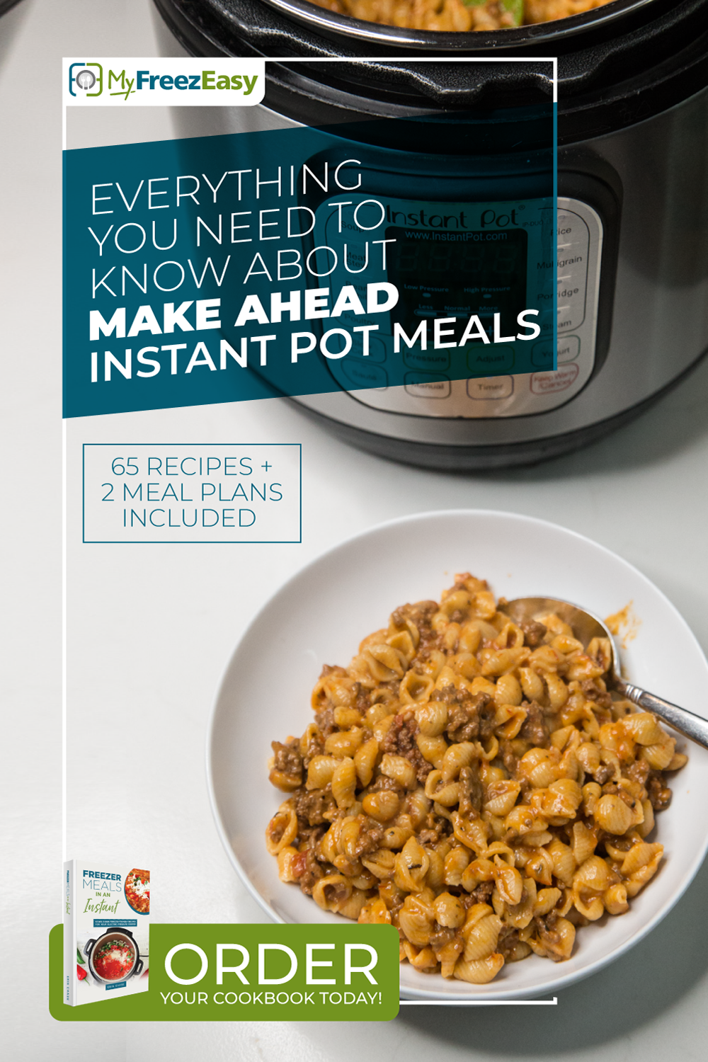 Cookbook - Freezer to Instant Pot Meals - Erin Chase Store